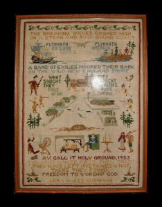 Pilgrim-themed Sampler