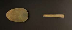 two pieces of a 17th century spoon