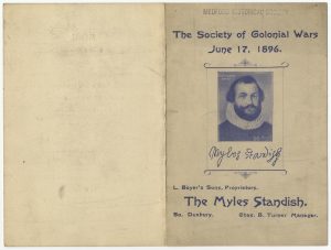 Menu for Myles Standish Hotel